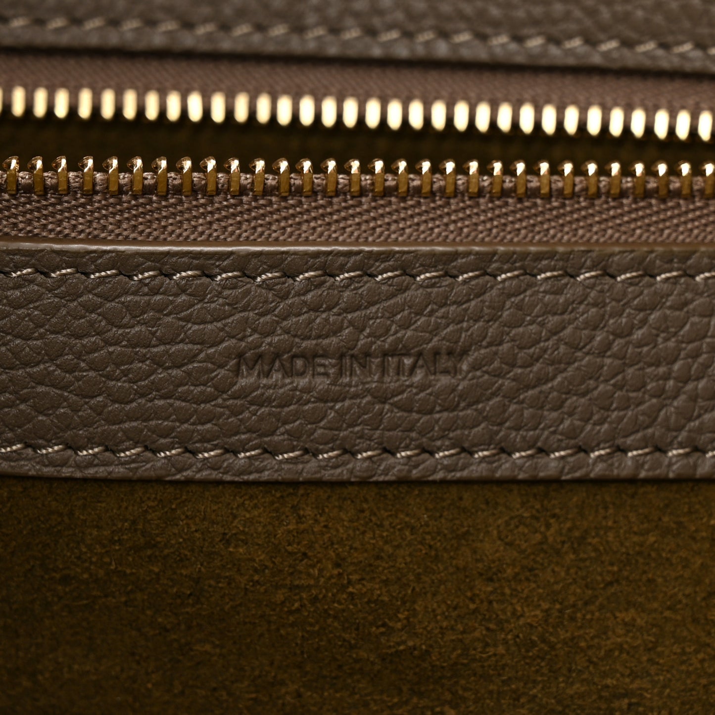 Soft Grained Calfskin Small Belt Cabas Phantom Taupe