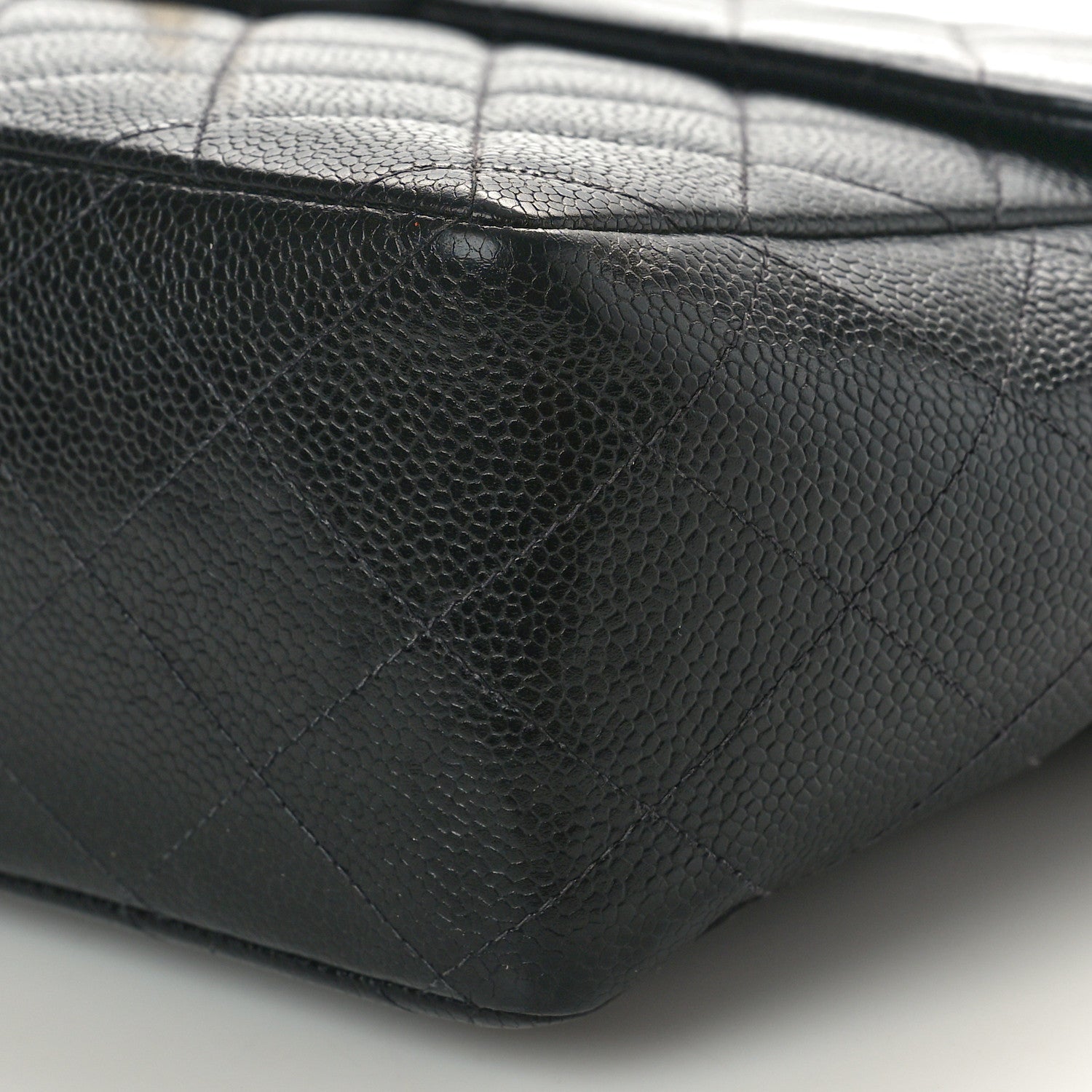 Chanel Caviar Quilted Jumbo Single Flap Black 10 of 13