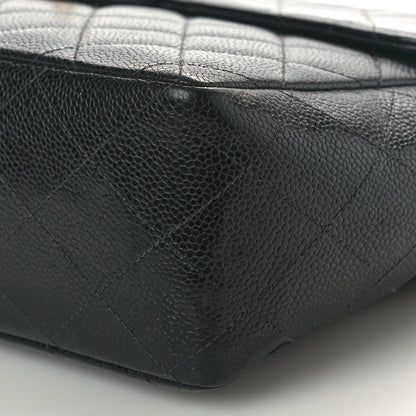 Chanel Caviar Quilted Jumbo Single Flap Black 10 of 13
