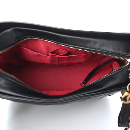 Chanel Aged Calfskin Quilted Medium Gabrielle Hobo Black 5 of 9