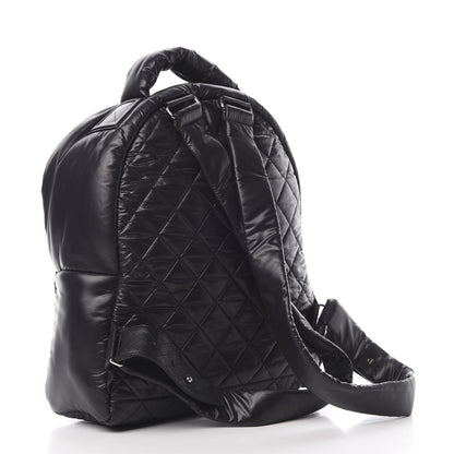 Chanel Nylon Quilted Coco Cocoon Backpack Black 2 of 9