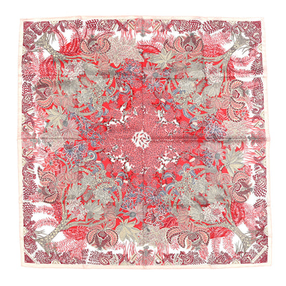 Hermes Silk Maitres De La Foret Scarf 90 Vieux Rose 1 of 6