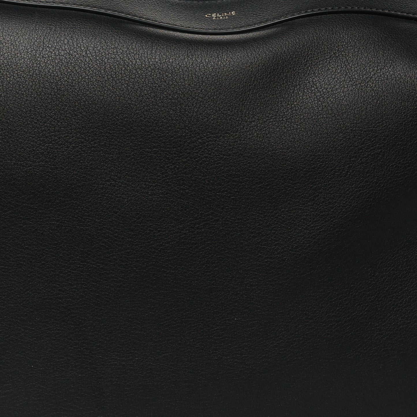 Supple Calfskin Large Romy Shoulder Bag Black