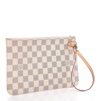 Louis Vuitton Damier Azur Neverfull MM GM Pochette 3 of 7