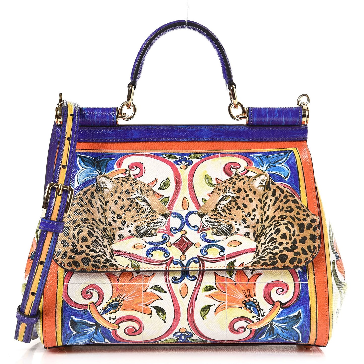 Dauphine Majolica Printed Medium Miss Sicily Satchel Multicolor
