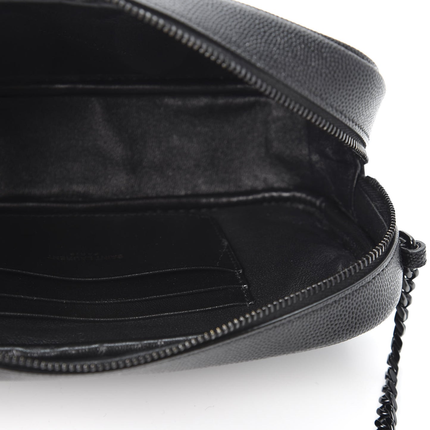 Grain De Poudre Matelasse Monogram Mini Lou Camera Bag Black