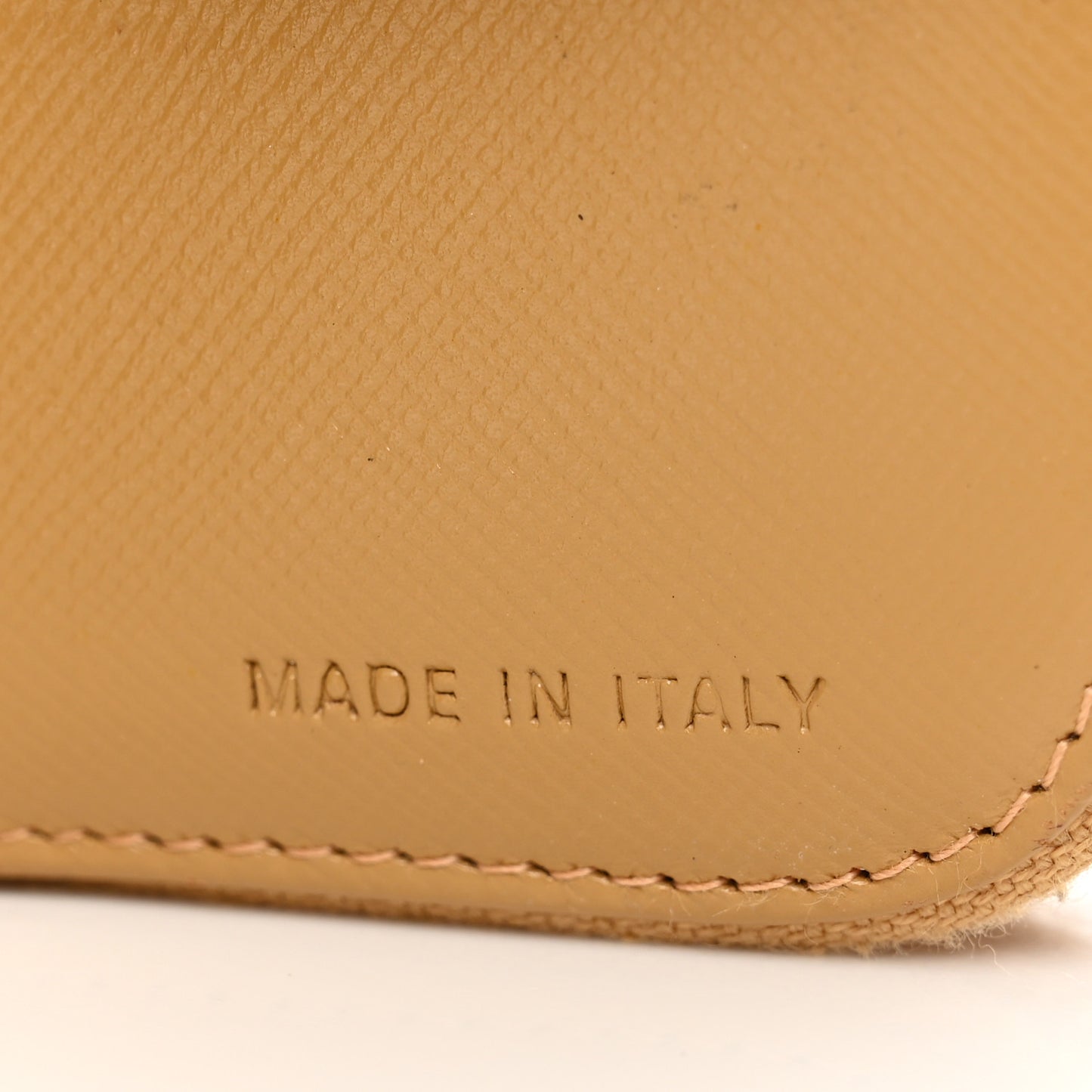 Saffiano Triangle Compact Zip Around Wallet Miele