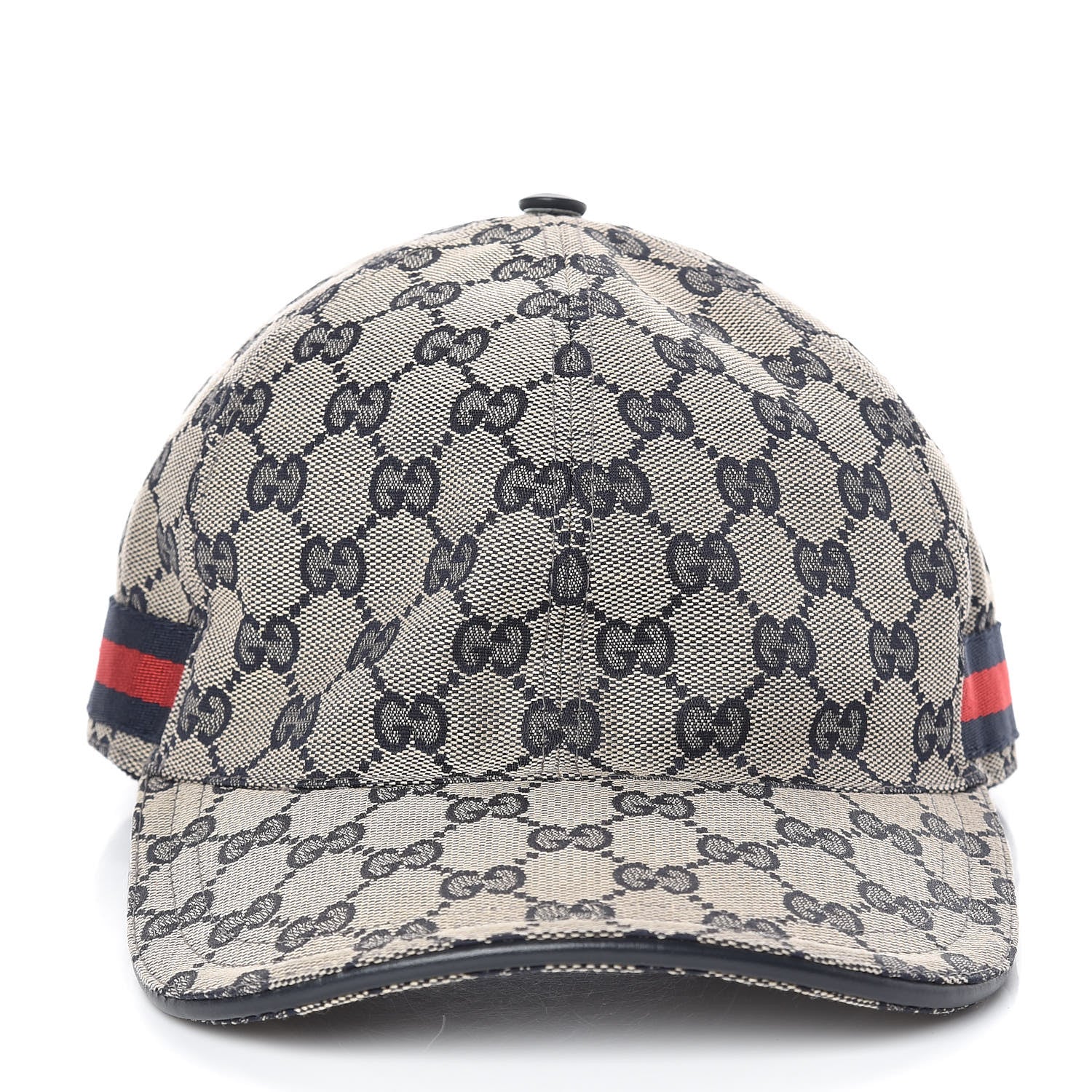 Gucci Monogram Web Baseball Hat XL Beige Blue 5 of 11