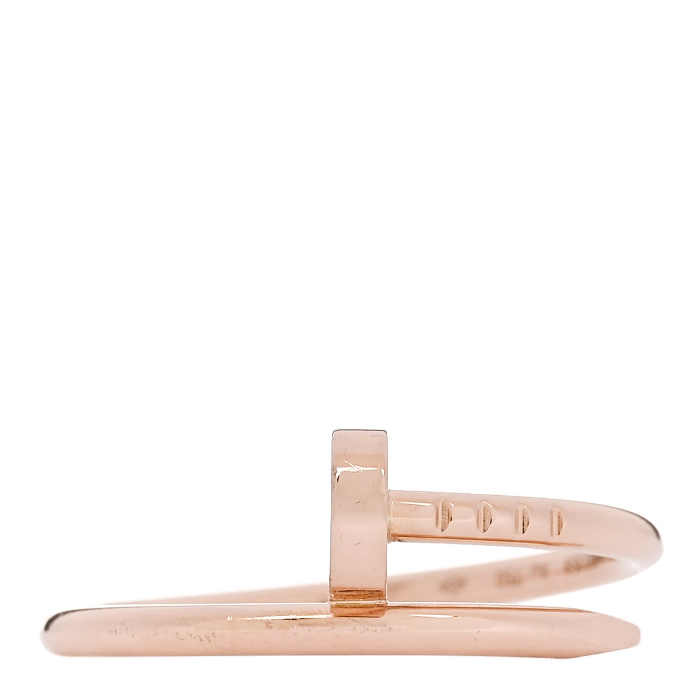 18K Pink Gold Small Juste Un Clou Ring 56 7.5