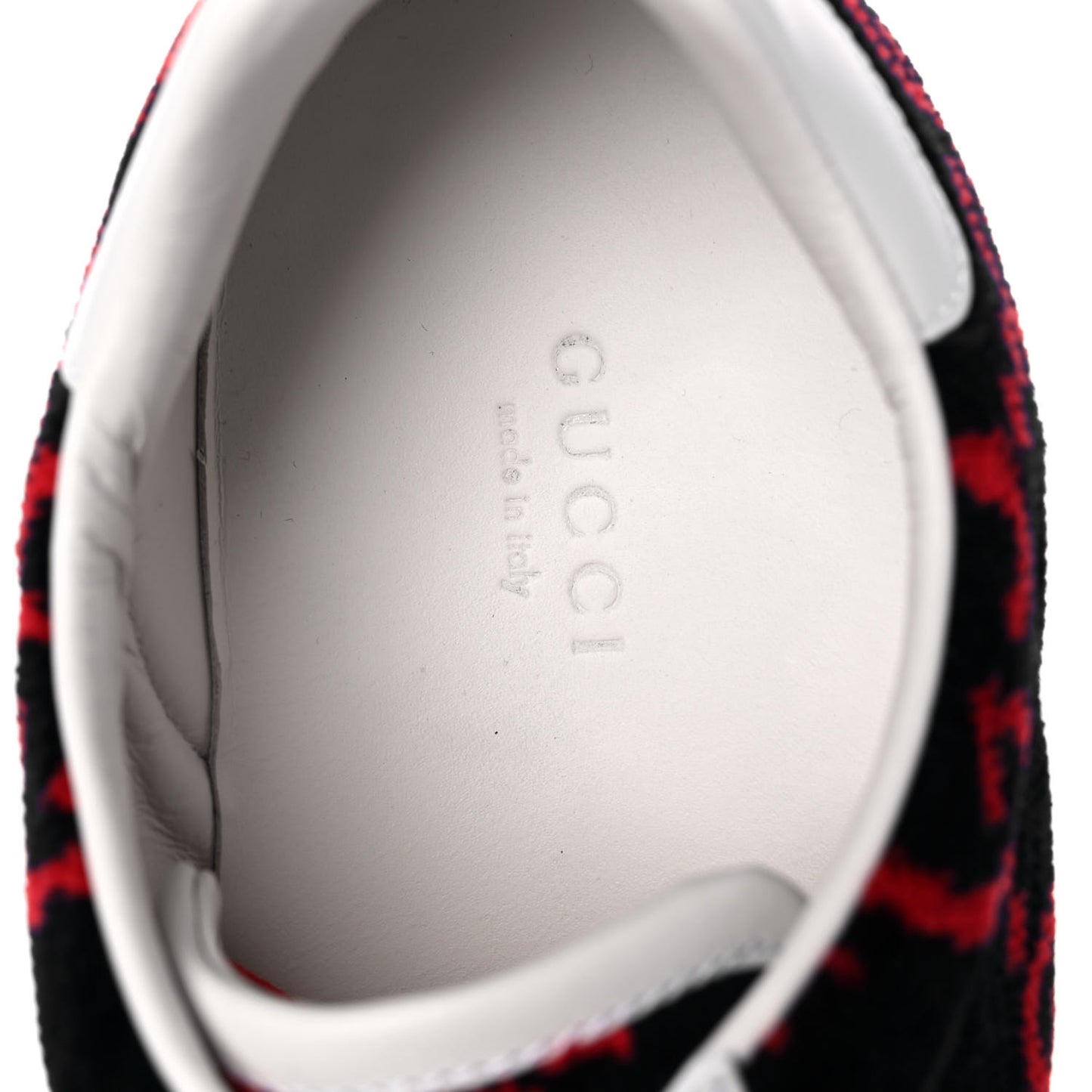 Terry Cloth GG Monogram Womens Ace Sneakers 39.5 Blue Red
