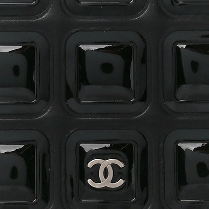 Chanel Lambskin Patent Cube CC Flap Black 8 of 11