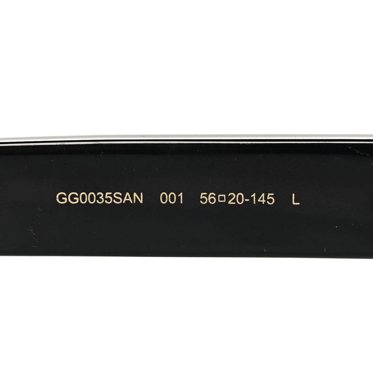 Acetate Round Sunglasses GG0035S Black
