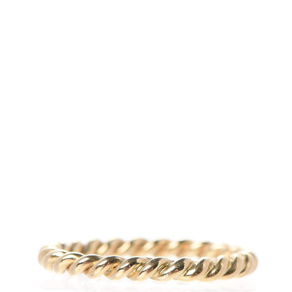 Tiffany 18K Yellow Gold Narrow Twist Ring 49 5 3 of 4