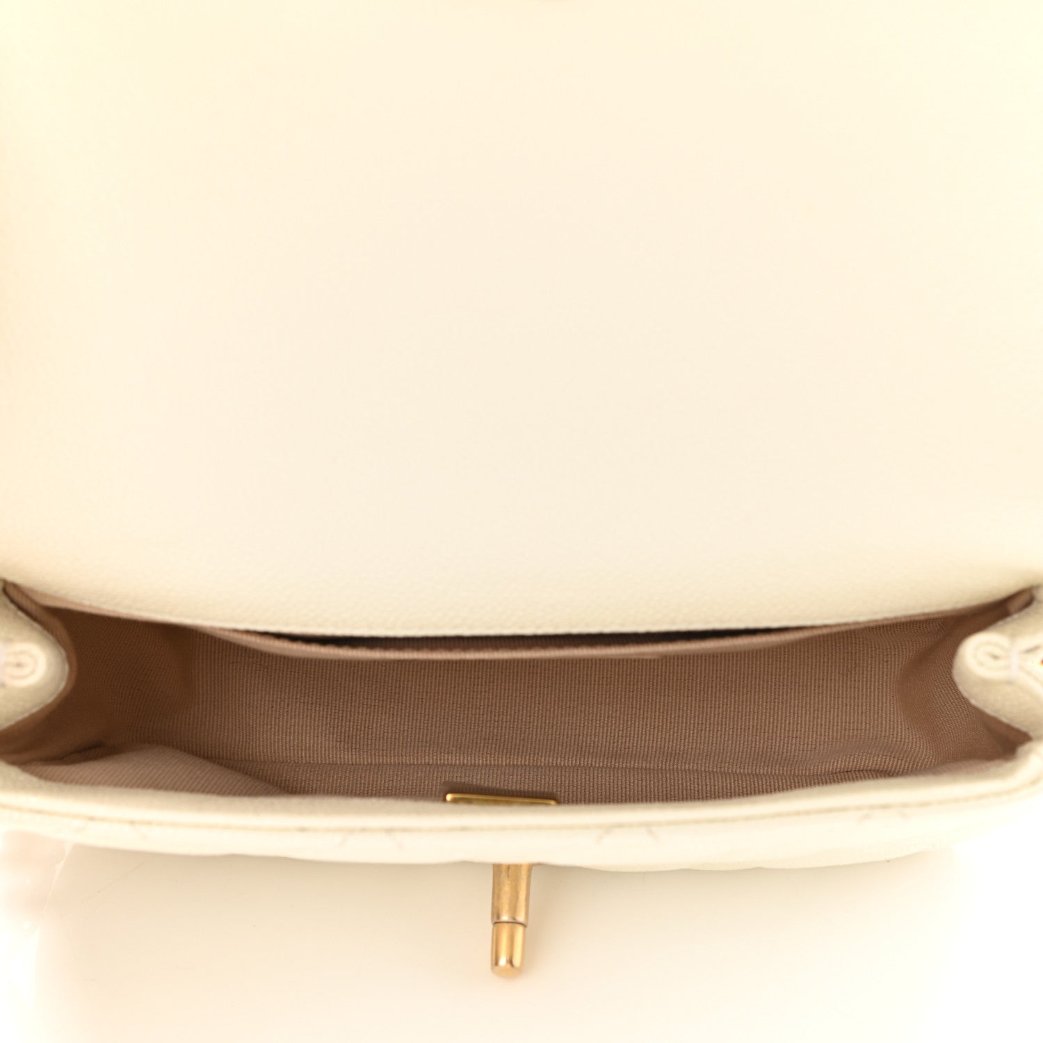 Chanel Caviar Quilted Chain Melody Waist Belt Bag White 5 of 11