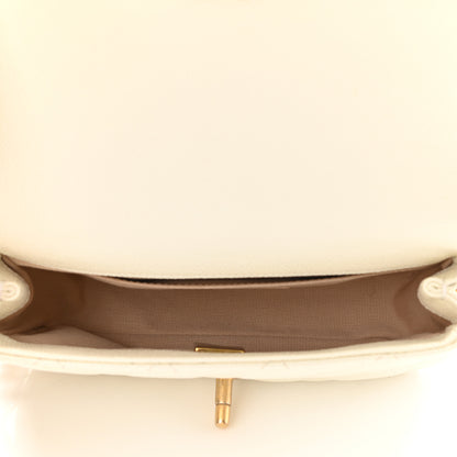 Chanel Caviar Quilted Chain Melody Waist Belt Bag White 5 of 11