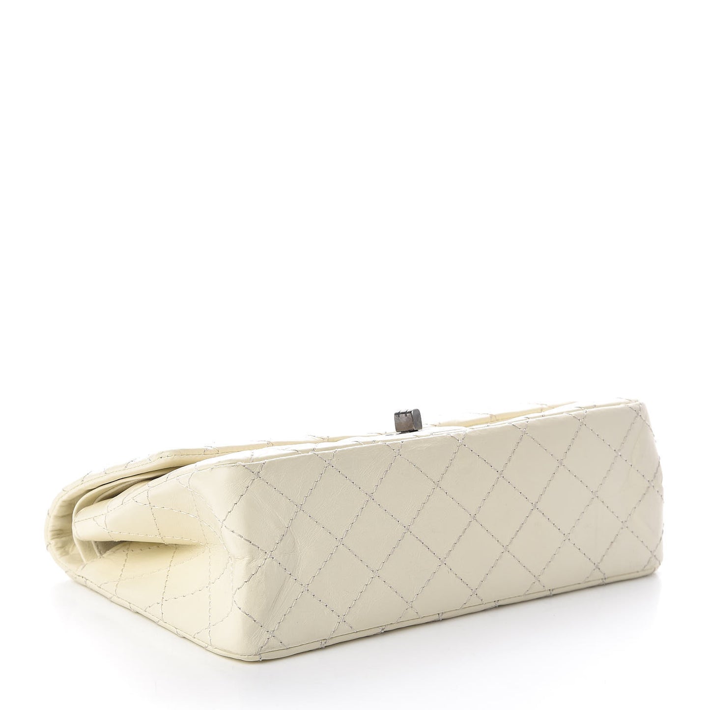 Aged Calfskin Quilted 2.55 Reissue 225 Flap White