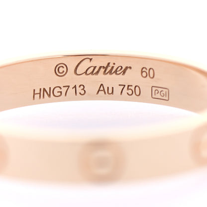 Cartier 18K Yellow Gold 3.5mm LOVE Wedding Band Ring 60 9.25 4 of 6