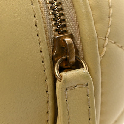 Chanel Lambskin Quilted CC Bubble Vanity Case With Chain Light Yellow 11 of 12