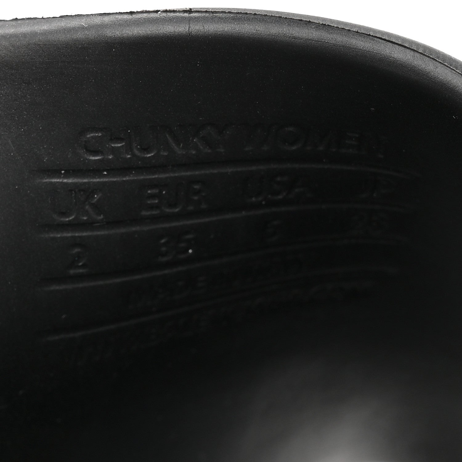 Balenciaga Rubber Chunky Platform Slide Sandals 35 Black 1830259