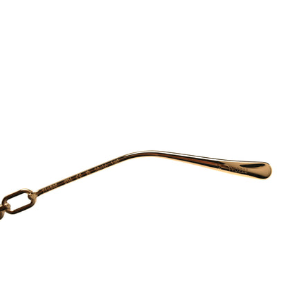 Louis Vuitton Metal My LV Chain Pilot Sunglasses Z1539E Gold 6 of 9