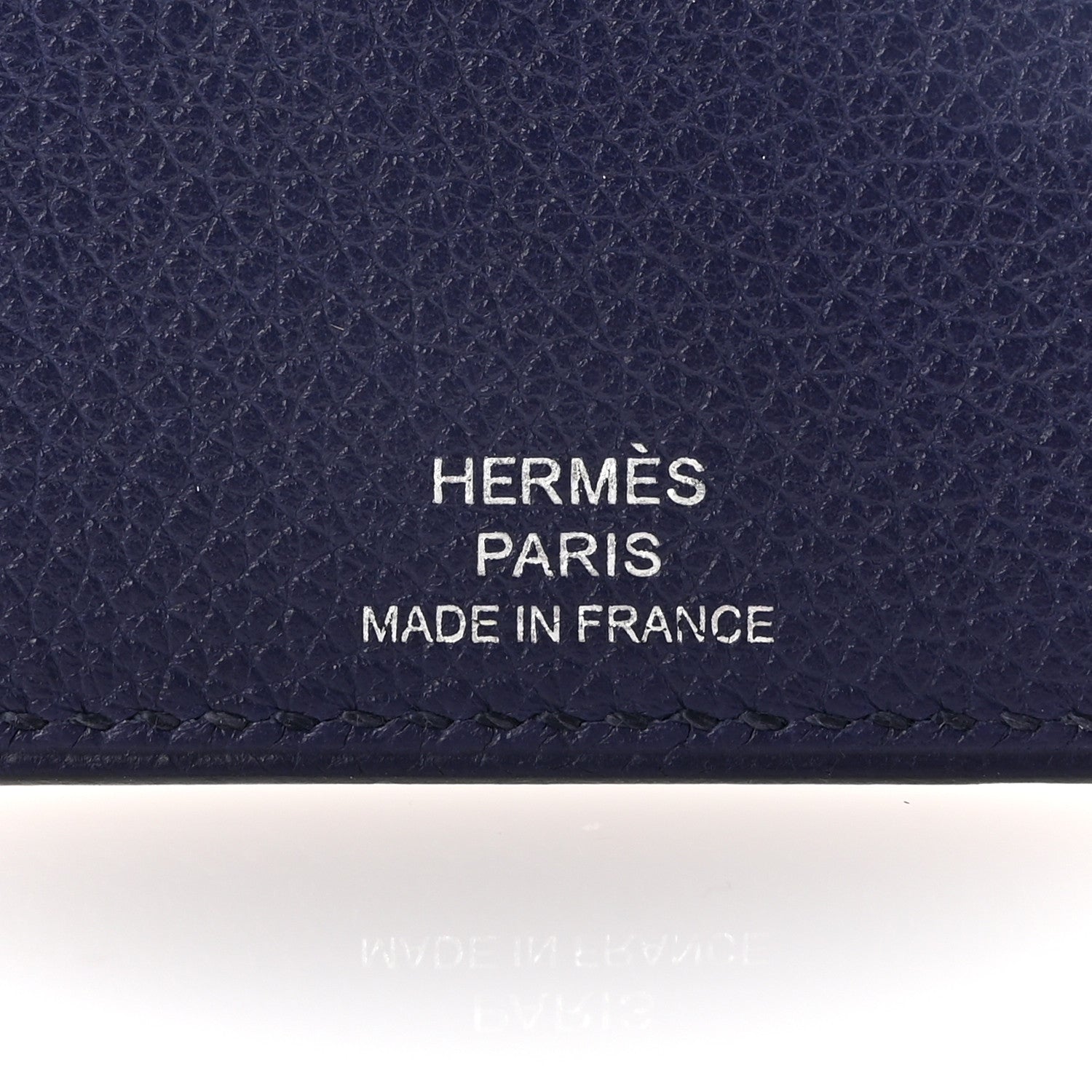 Hermes Epsom Evercalf Evercolor Sombrero Les Petits Chevaux Card Holder Bleu Encre Indigo 7 of 7