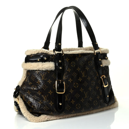 Louis Vuitton Patent Monogram Shearling Sac Thunder 2 of 8