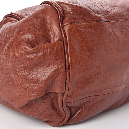 Chloe Tumbled Lambskin Medium Ethel Satchel Nutmeg Moka 10 of 13