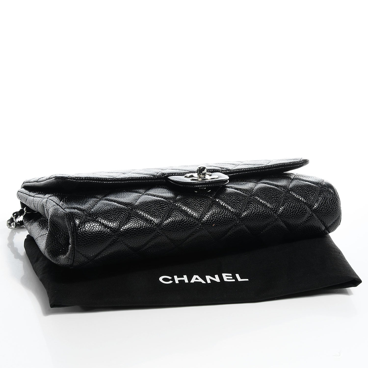Chanel Caviar Quilted Clutch Flap Black 4 of 8
