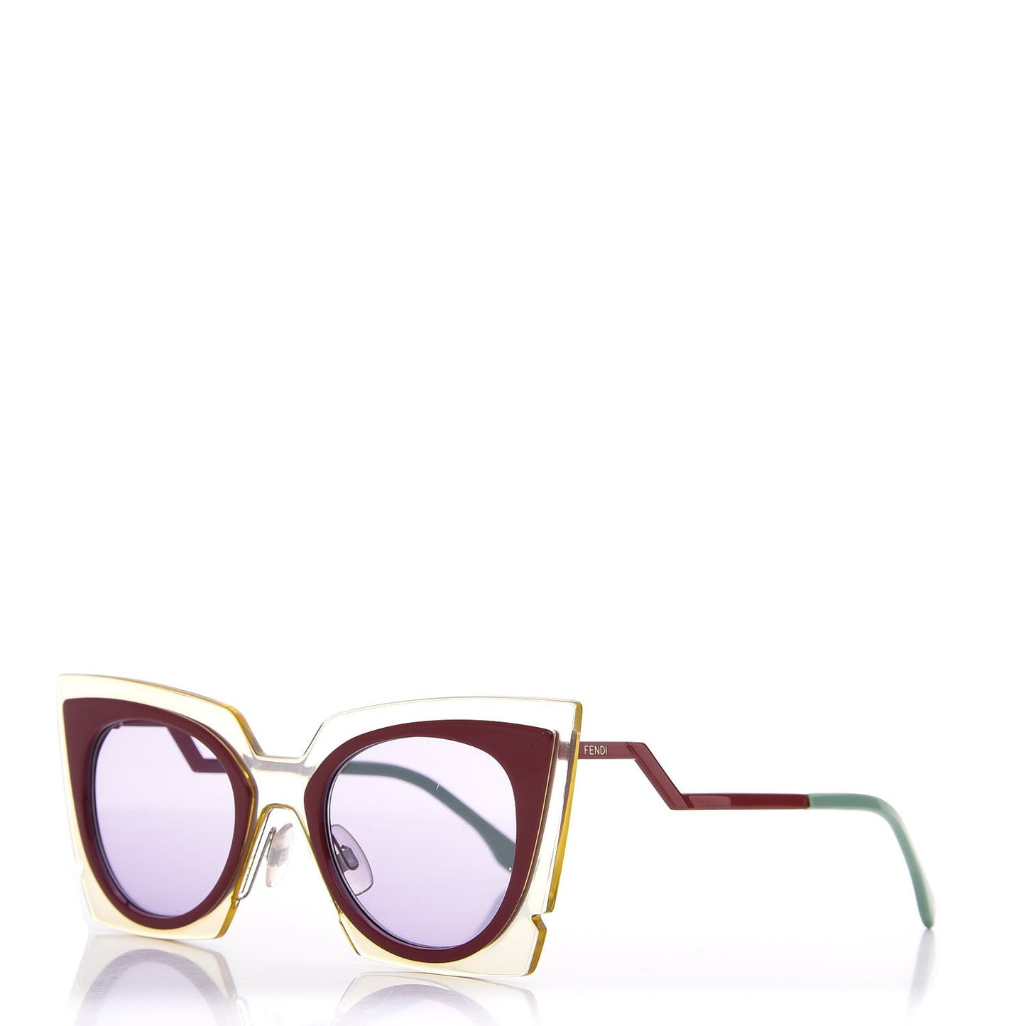 Cat Eye Orchidea Sunglasses FF 0117/S Red Green