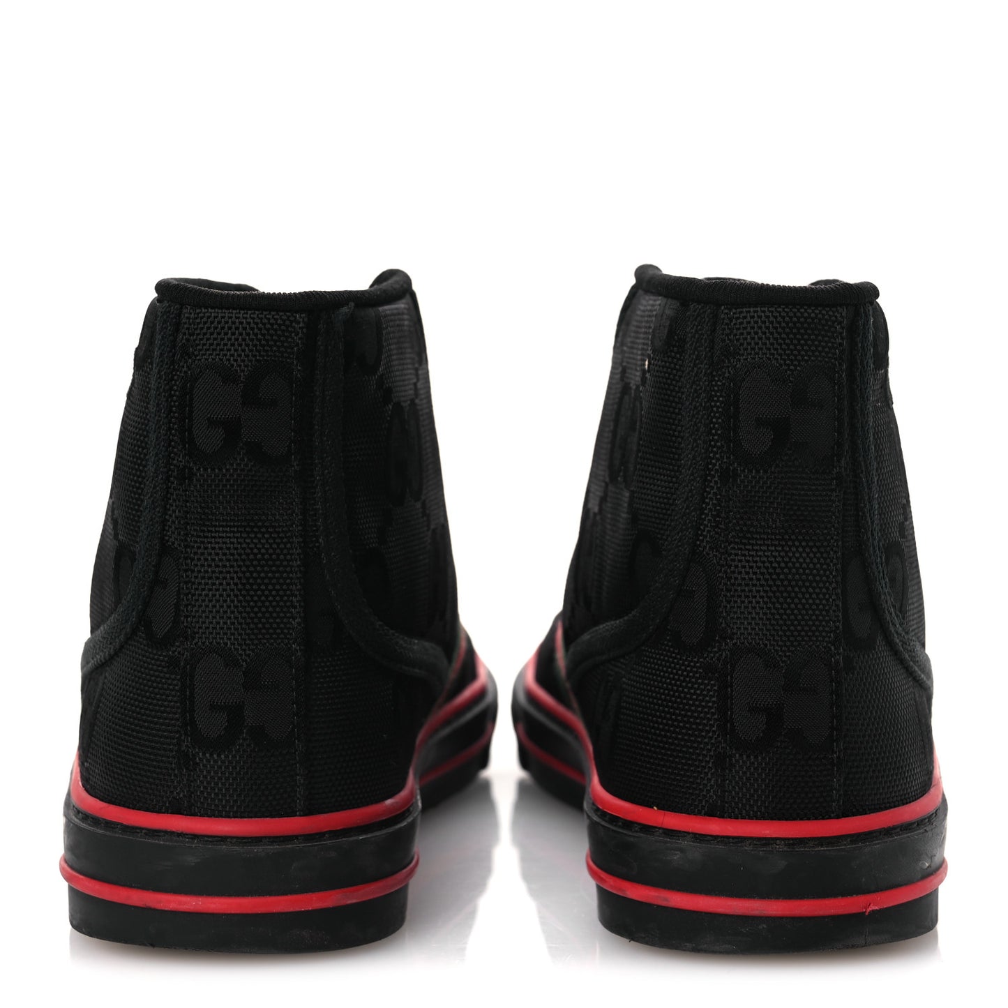 Econyl Nylon Web Monogram Off The Grid Womens 1977 Tennis High Top Sneakers 39 Black