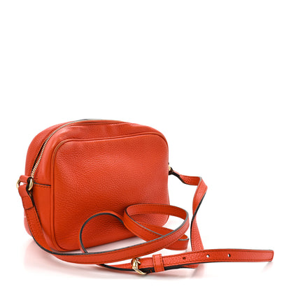 Gucci Pebbled Calfskin Small Soho Disco Bag Sun Orange 3 of 16