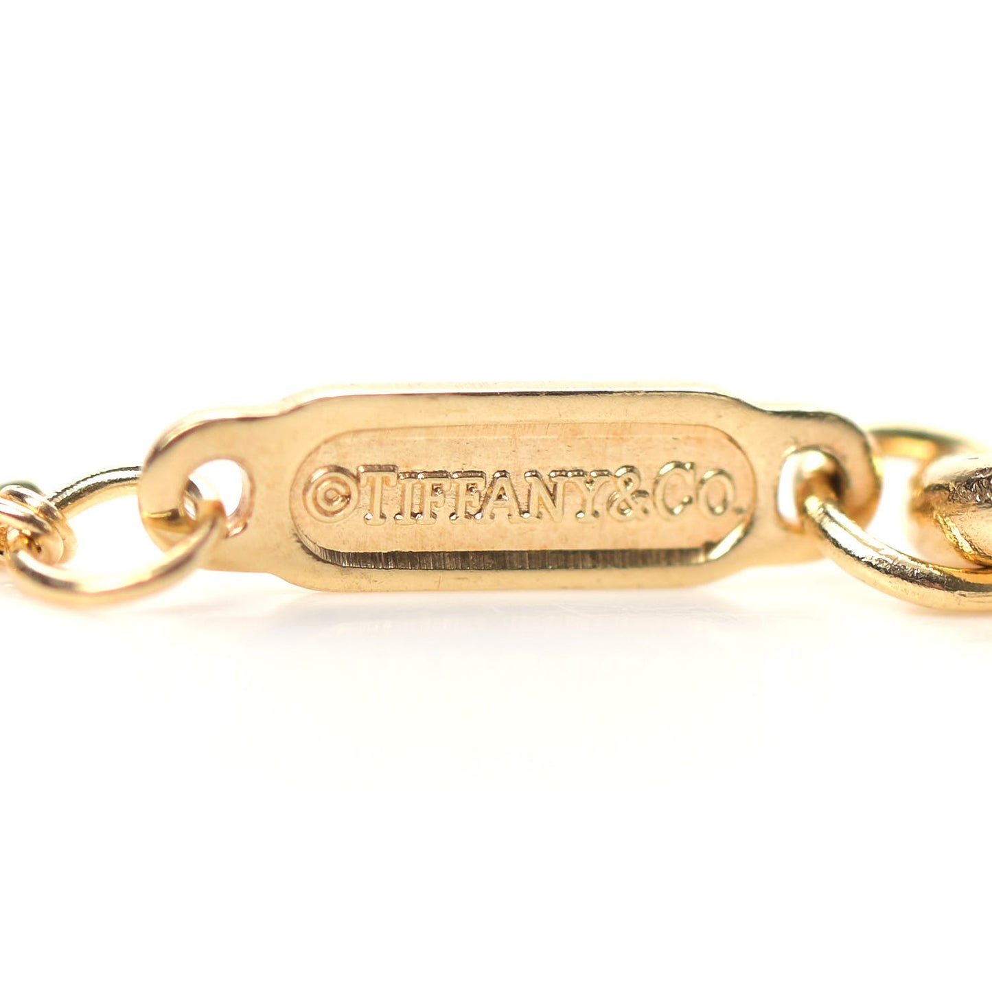 18K Yellow Gold Infinity Double Chain Pendant Necklace
