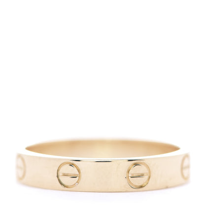 Cartier 18K Yellow Gold 3.5mm LOVE Wedding Band Ring 55 7.25 3 of 5
