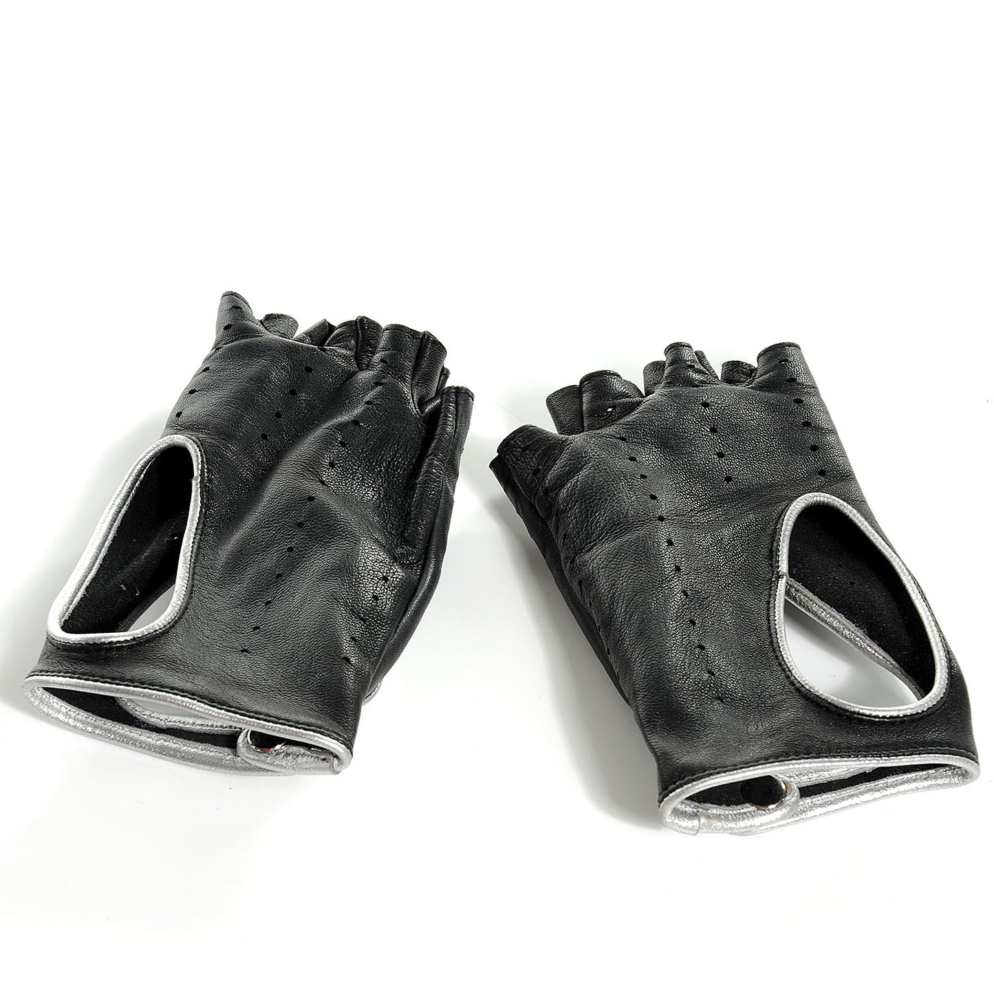 Lambskin Fingerless CC Gloves Black 7