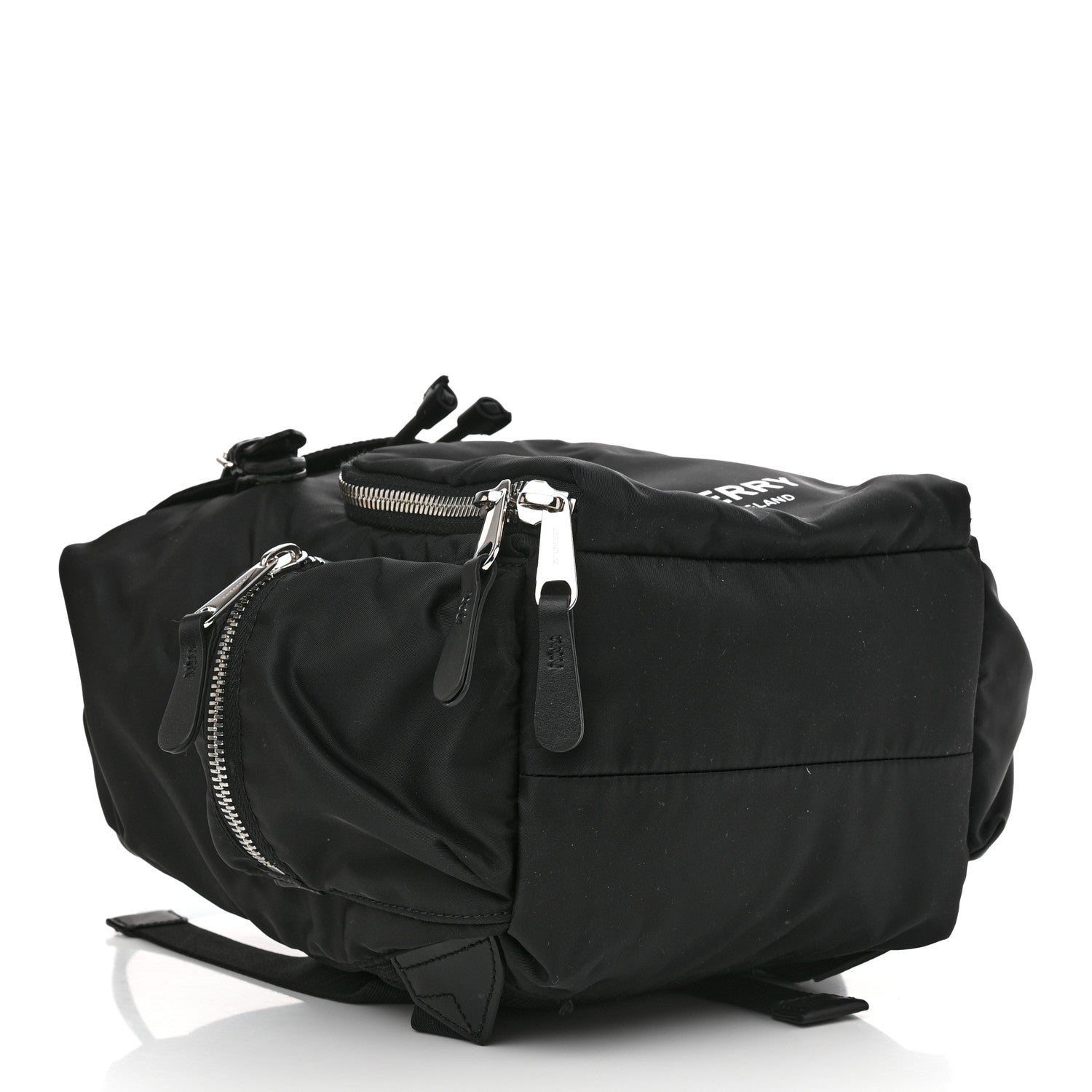 Burberry Nylon Logo Print Medium Rucksack Backpack Black 4 of 9