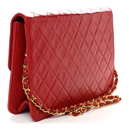 Chanel Lambskin Quilted Medium Single Flap Red 3 of 11