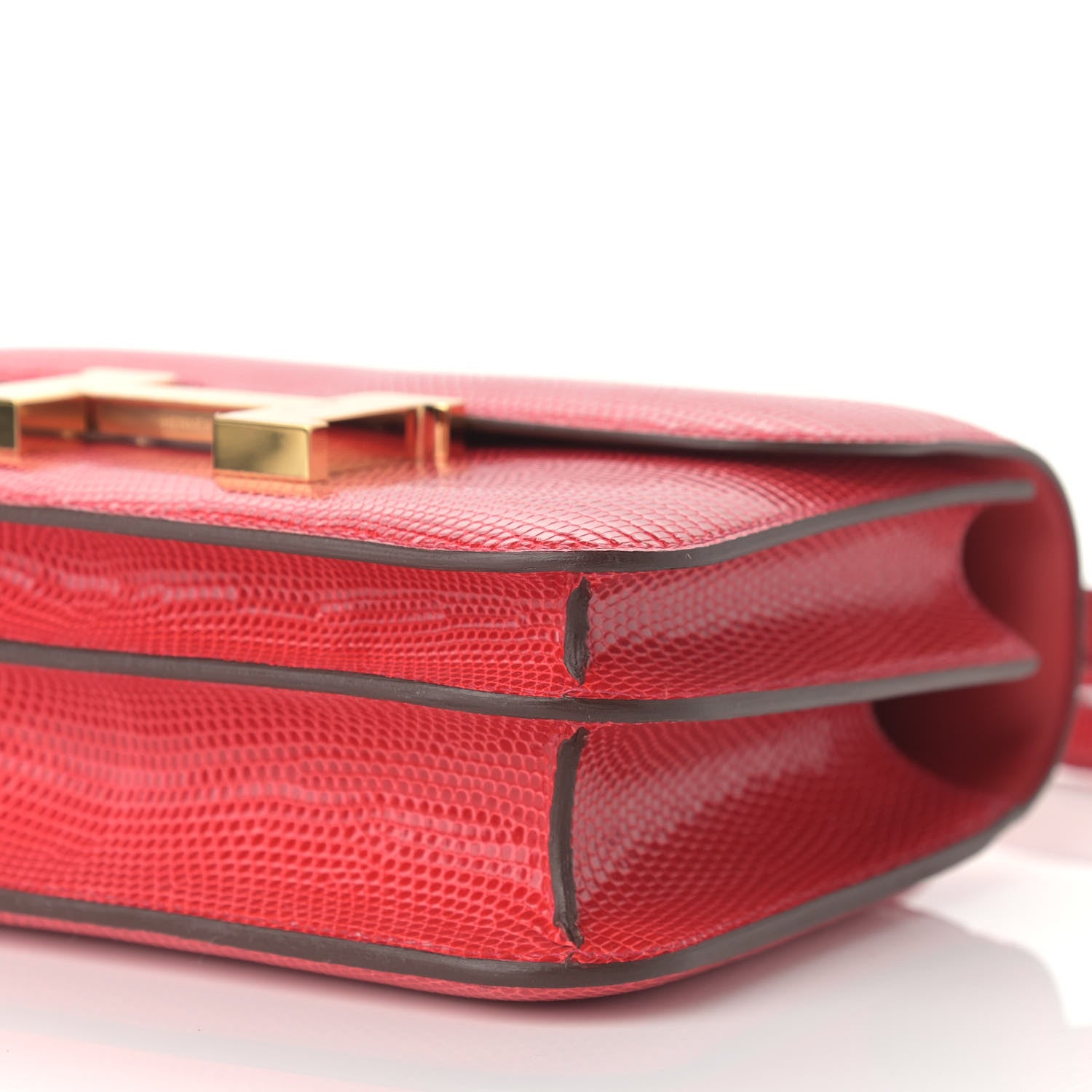 Hermes Lizard Constance 18 Rouge Moyen 9 of 9