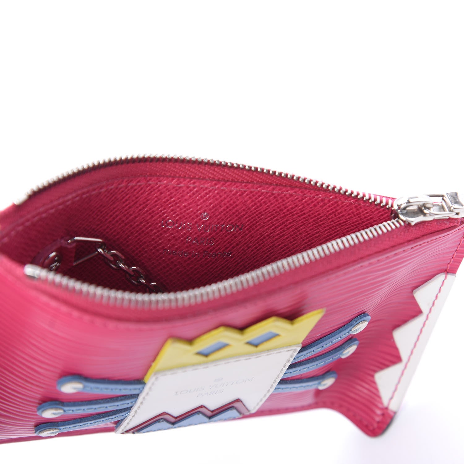 Louis Vuitton Epi Tribal Mask Key Pouch Pivoine 6 of 9