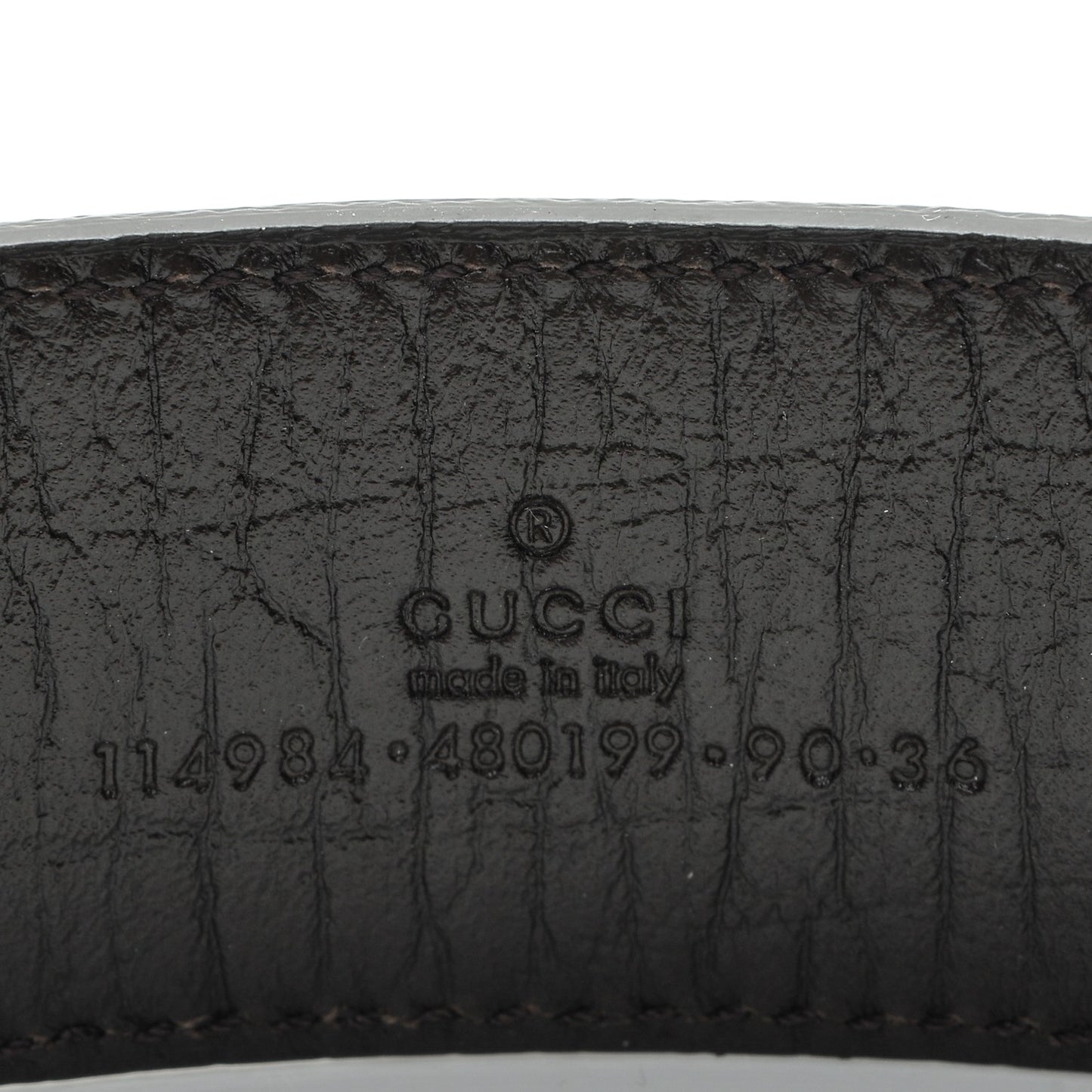 GG Plus Monogram Interlocking G Belt 90 36 Dark Brown