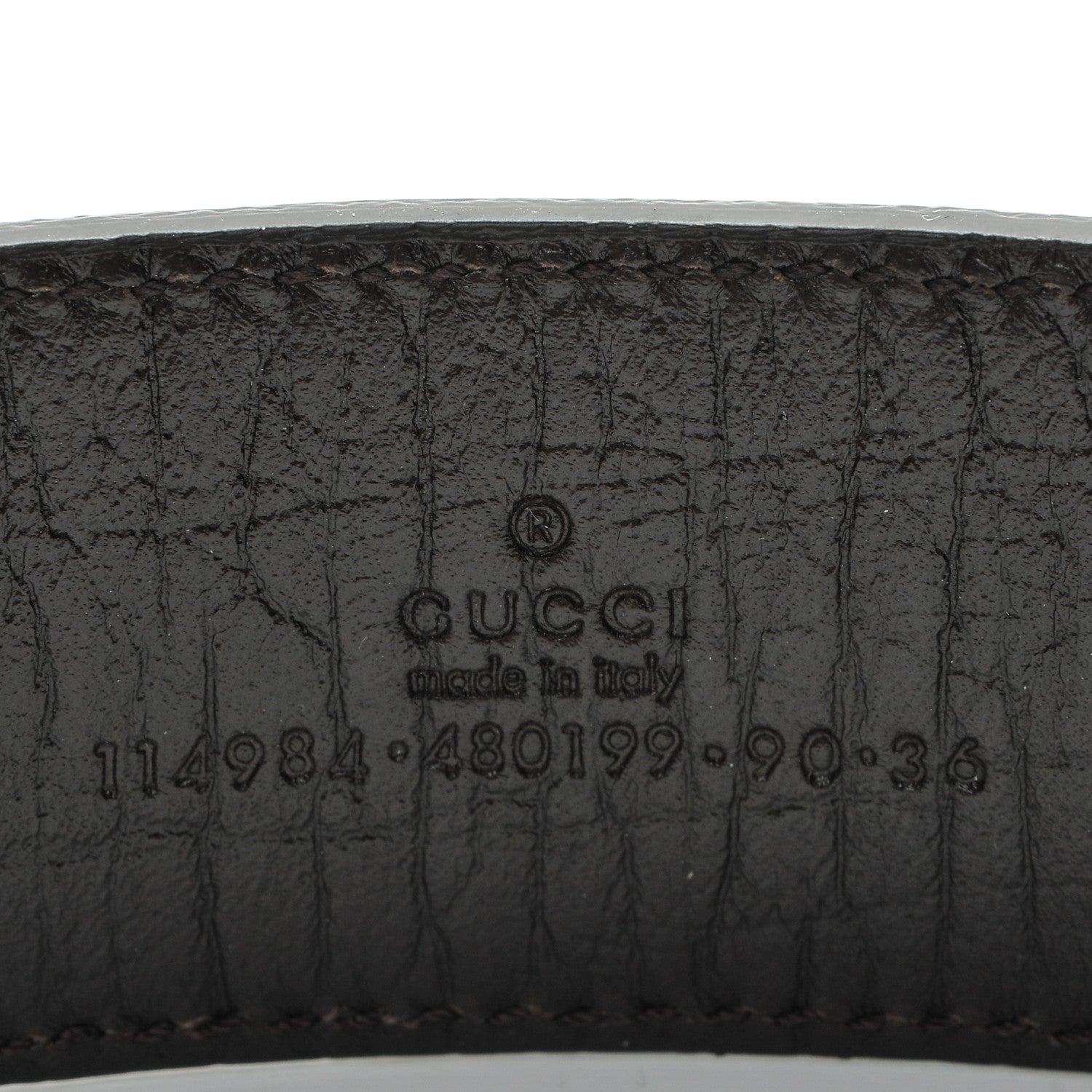 Gucci GG Plus Monogram Interlocking G Belt 90 36 Dark Brown 6 of 6