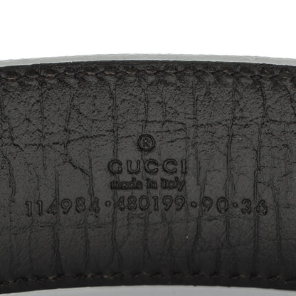 Gucci GG Plus Monogram Interlocking G Belt 90 36 Dark Brown 6 of 6