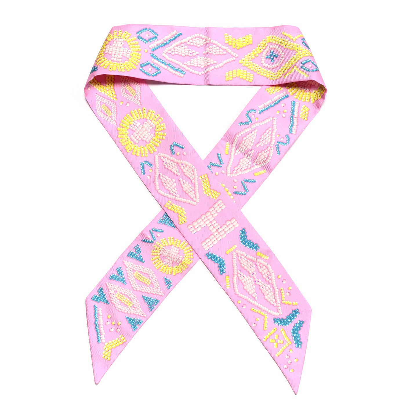 Silk Kelly En Perles Twilly Rose Bonbon Canard