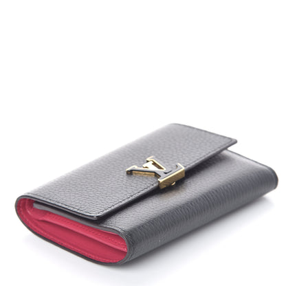 Louis Vuitton Taurillon Capucines Compact Wallet Black 4 of 7