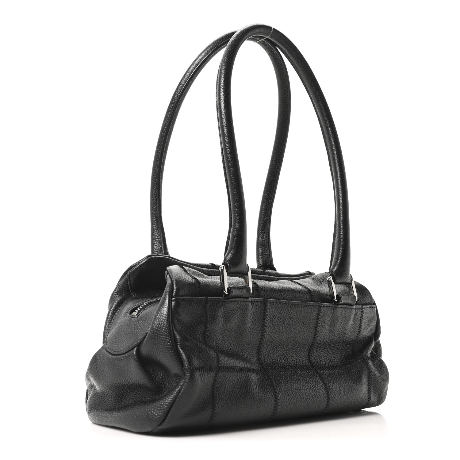Chanel Caviar Square Stitched Tote Black 3 of 10