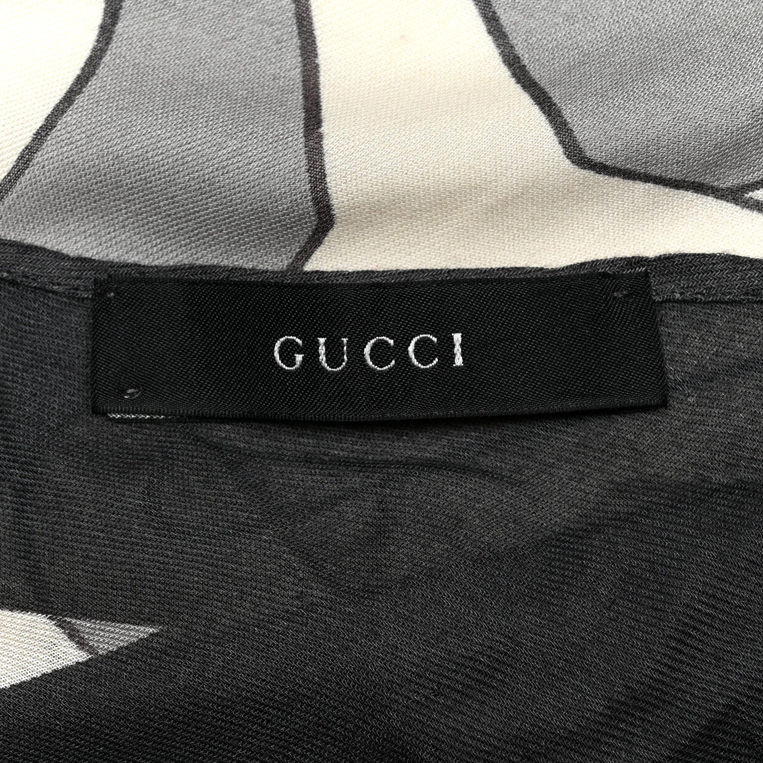 Gucci Silk Horsebit Scarf Gray 3 of 4