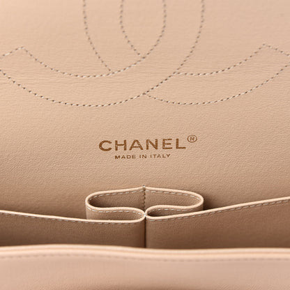 Chanel Lambskin Quilted Jumbo Double Flap Beige Clair 6 of 11