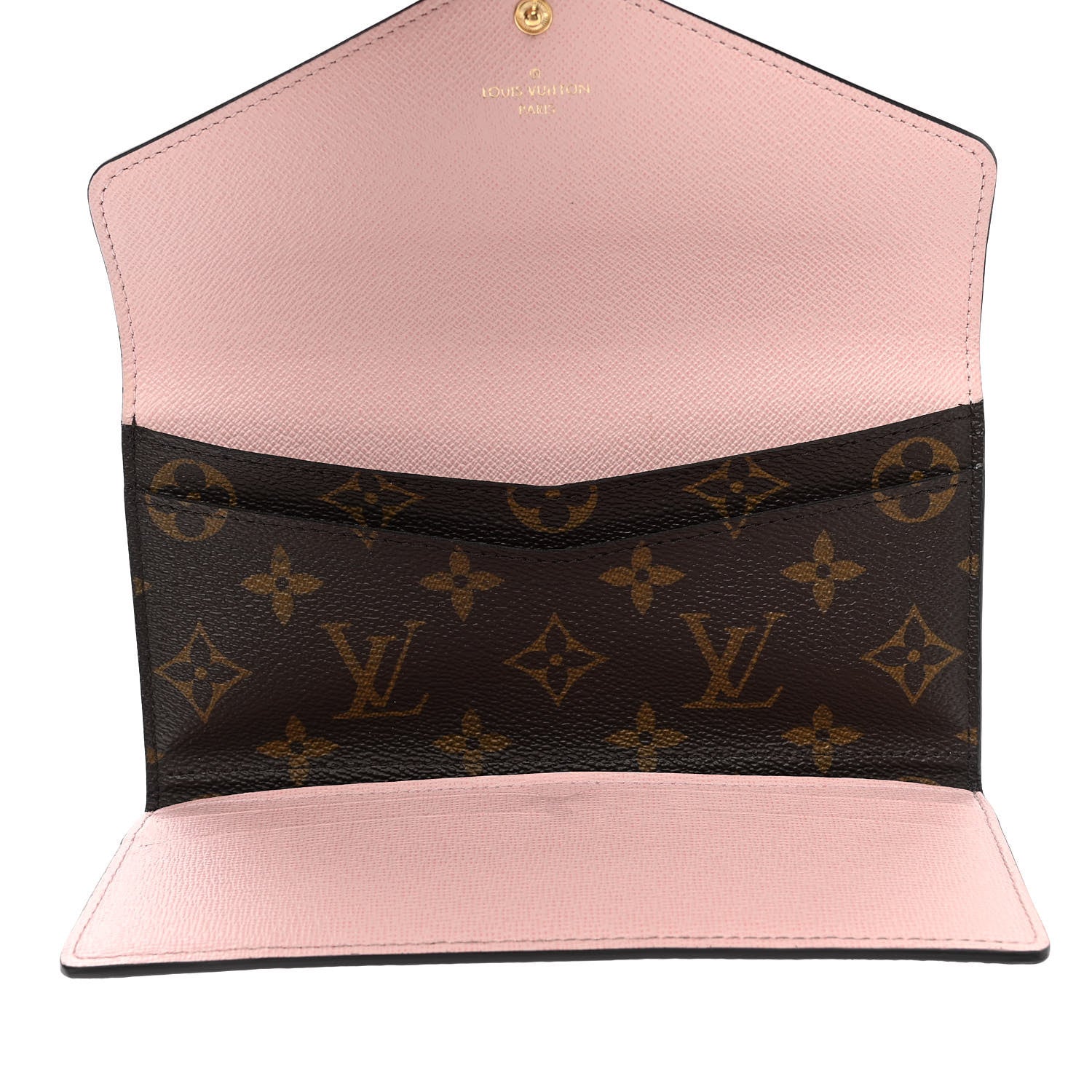 Louis Vuitton Monogram Josephine Wallet Rose Ballerine 6 of 11
