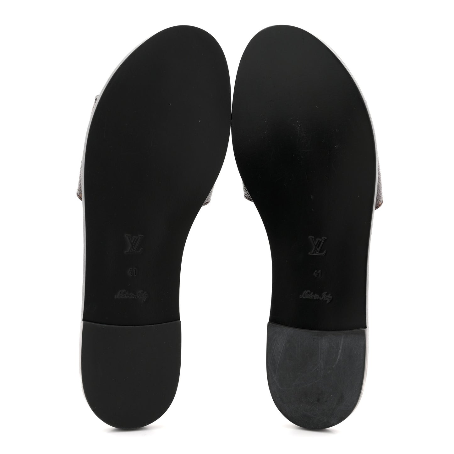 Patent Monogram Lock It Flat Mules 41