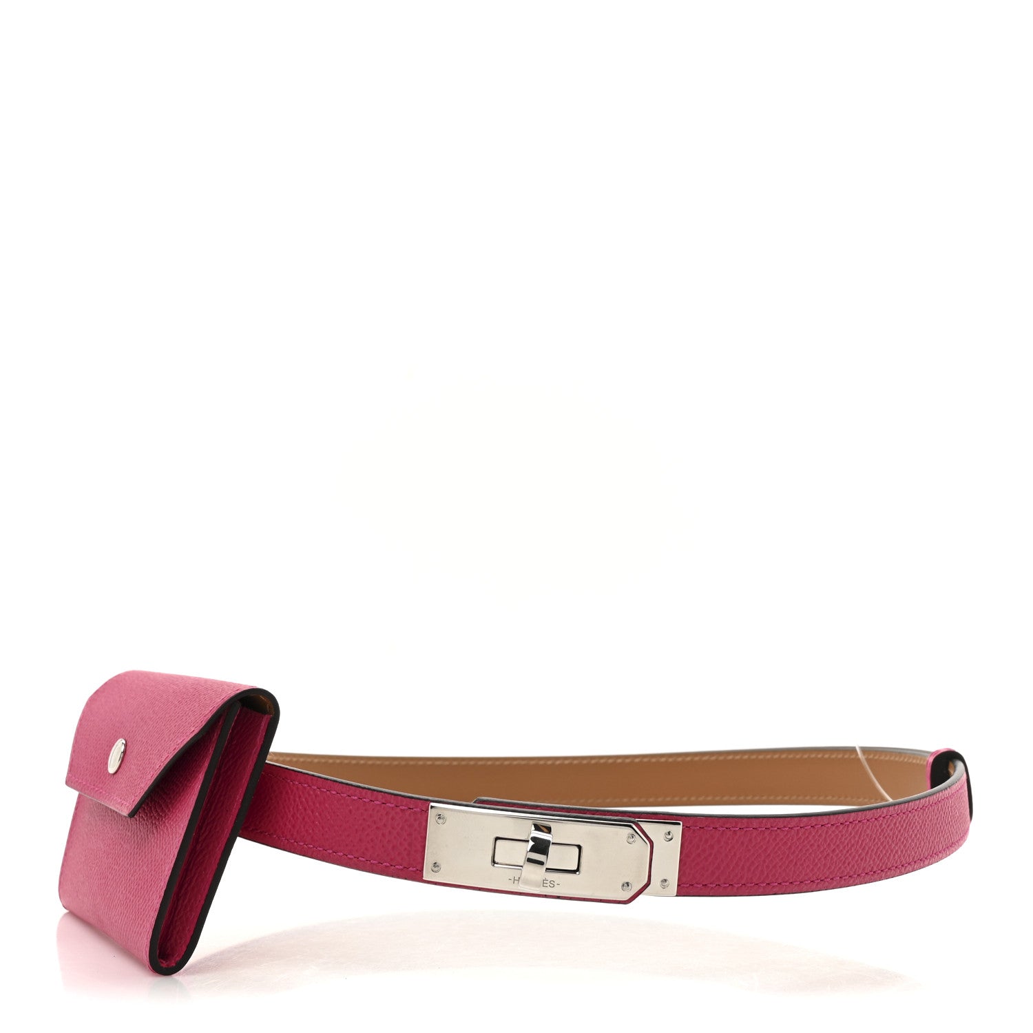 Hermes Epsom Kelly Pocket Belt Rose Mexico 1 of 8