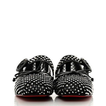 Christian Louboutin Crystal Mamastrapitina Strass Mesh Ballerina Flats 36.5 Black 3 of 9